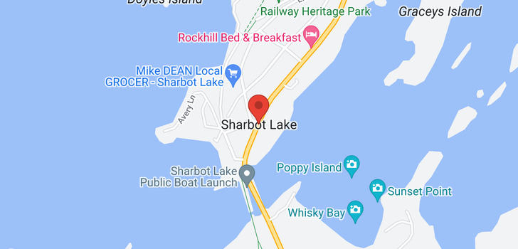 map of ISLAND L Sharbot Lake